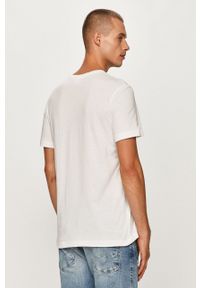 Lacoste - T-shirt TH2036 TH2036-166. Okazja: na co dzień. Kolor: biały. Materiał: dzianina. Wzór: aplikacja. Styl: casual #5
