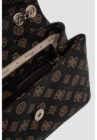 Guess - GUESS Brązowa damska torebka Eco Erica. Kolor: brązowy. Materiał: skórzane. Styl: elegancki