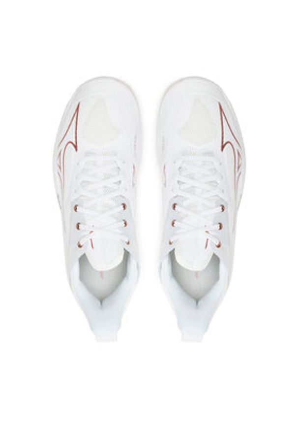 Mizuno Buty halowe Wave Mirage 4 X1GB215036 Biały. Kolor: biały. Materiał: materiał. Model: Mizuno Wave