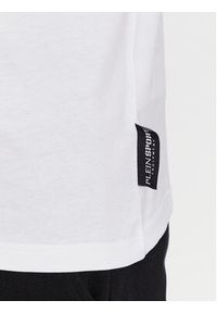 Plein Sport T-Shirt FADC MTK7542 STE003N Biały Slim Fit. Kolor: biały. Materiał: bawełna. Styl: sportowy #5