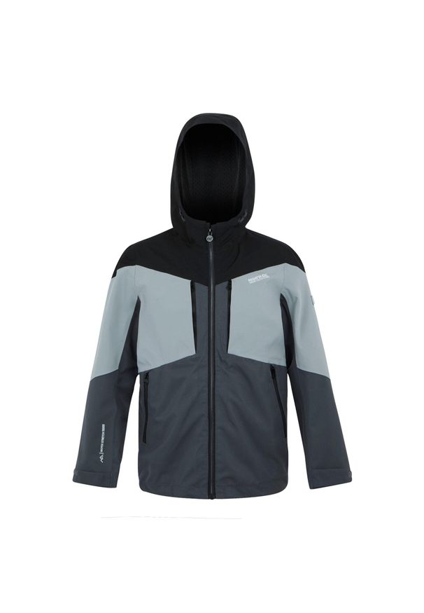 Regatta - Kurtka Dziecięca Wodoodporna Highton VI. Kolor: szary, niebieski, wielokolorowy, czarny