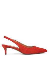 Lauren Ralph Lauren - LAUREN RALPH LAUREN Sandały 802959263005 Czerwony. Kolor: czerwony. Materiał: zamsz, skóra