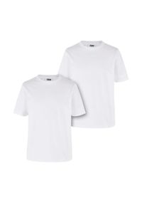 Urban Classics - T-shirt Dla Chłopca Ekologiczny Basic 2pak. Kolor: biały. Sport: turystyka piesza