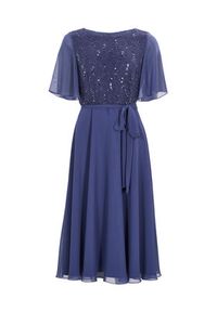 Swing Sukienka koktajlowa 5AI02500 Niebieski Regular Fit. Kolor: niebieski. Materiał: syntetyk. Styl: wizytowy #2