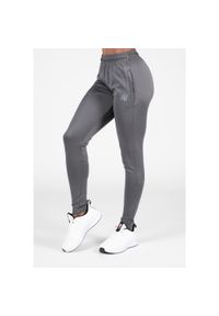 GORILLA WEAR - Halsey Track Spodnie - Szary. Kolor: szary. Sport: fitness