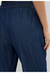 bonprix - Jeansy wide leg, wysoki stan, krótsza nogawka. Stan: podwyższony. Kolor: niebieski. Długość: krótkie #3