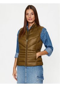 Vero Moda Bezrękawnik Sorayasiv 10289449 Brązowy Regular Fit. Kolor: brązowy. Materiał: syntetyk. Długość rękawa: bez rękawów