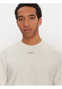 Calvin Klein T-Shirt Nano Logo K10K112487 Biały Regular Fit. Kolor: biały. Materiał: bawełna #4