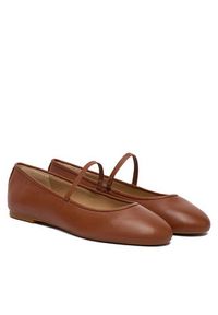Lauren Ralph Lauren - LAUREN RALPH LAUREN Baleriny 802977874002 Brązowy. Kolor: brązowy. Materiał: skóra #5