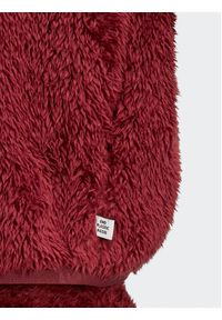 Adidas - adidas Bluza Essentials+ Fluffy Teddy Sweater HY1725 Czerwony Loose Fit. Kolor: czerwony. Materiał: syntetyk