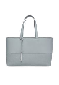 Calvin Klein Torebka Ck Mixmedia Shopper_Mono K60K613166 Szary. Kolor: szary. Materiał: skórzane