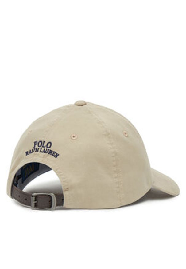 Polo Ralph Lauren Czapka z daszkiem 211954881003 Beżowy. Kolor: beżowy. Materiał: bawełna