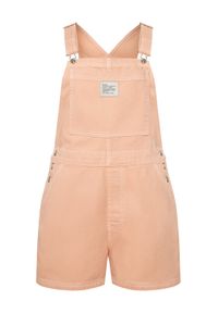 RVCA Ogrodniczki 23B091504 Różowy Relaxed Fit. Kolor: różowy. Materiał: bawełna