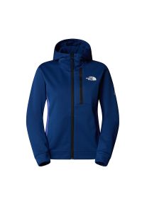 Bluza damska The North Face Mountain Athletics 0A893UA7E1 - granatowa. Okazja: na co dzień. Kolor: niebieski. Materiał: polar, poliester. Wzór: aplikacja. Styl: klasyczny, casual
