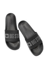 Big-Star - Czarne Klapki Big Star Damskie Buty Profilowane. Okazja: na co dzień, na plażę, na spacer. Kolor: czarny. Sezon: lato. Styl: casual, sportowy, klasyczny #3
