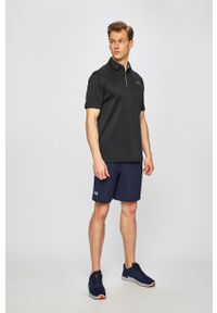 Under Armour - Polo. Okazja: na co dzień. Typ kołnierza: polo. Kolor: czarny. Materiał: dzianina. Wzór: gładki. Styl: casual #3