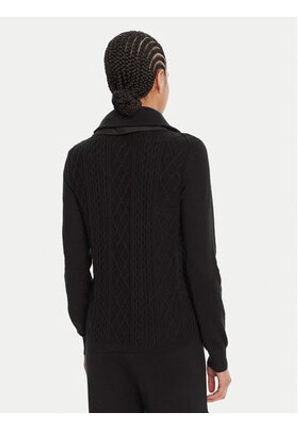 Liu Jo Sport Sweter TF5039 MS75L Czarny Regular Fit. Kolor: czarny. Materiał: wiskoza, syntetyk. Styl: sportowy