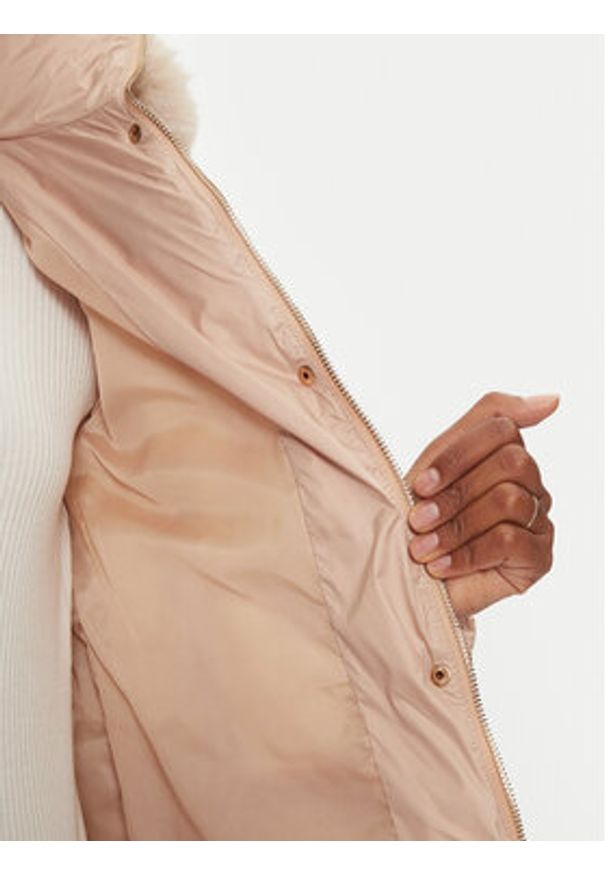 Fracomina Kurtka zimowa FR24WC3006O45301 Beżowy Regular Fit. Kolor: beżowy. Materiał: syntetyk. Sezon: zima