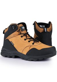 Buty męskie trekkingowe wysokie sportowe DK DIABLO. Kolor: brązowy, wielokolorowy, czarny #1