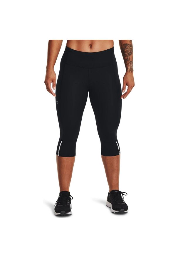 Spodenki sportowe damskie Under Armour Fly Fast 3.0 Speed Capri. Kolor: czarny. Sport: fitness