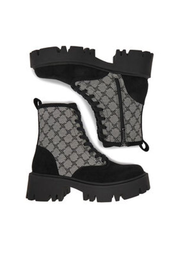 Nine West Trzewiki CEO-MALAK-01 Szary. Kolor: szary. Materiał: materiał
