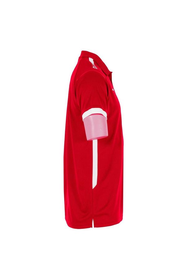 STANNO - Polo Stanno First. Typ kołnierza: polo. Kolor: wielokolorowy, biały, czerwony. Materiał: poliester. Styl: klasyczny