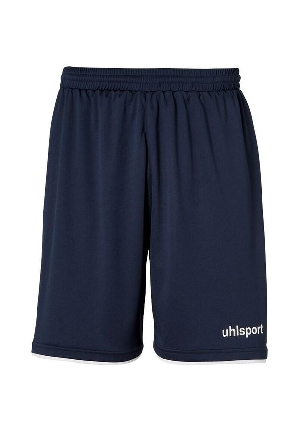 UHLSPORT - Spodnie sportowe męskie Uhlsport Club. Kolor: biały, niebieski, wielokolorowy. Materiał: materiał, syntetyk. Długość: krótkie. Sport: piłka nożna