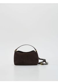Reserved - Skórzana torebka - ciemnobrązowy. Kolor: brązowy. Materiał: skórzane #1