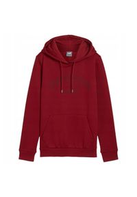 Puma - Damska Bluza Polarowa Z Logo Ess+ Lab. Typ kołnierza: kaptur. Kolor: czerwony. Materiał: polar. Sport: joga i pilates #1