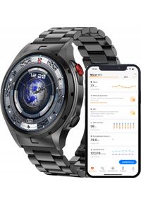 Smartwatch Wenom Smartwatch Męski Zegarek AMOLED Czarny Tętno Ciśnienie Smart Watch Sport. Rodzaj zegarka: smartwatch. Kolor: czarny. Styl: sportowy