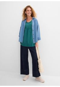 bonprix - Długi top. Kolor: niebieski. Długość: długie. Styl: elegancki #2