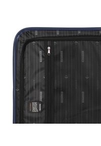 Wittchen - Średnia walizka z ABS-u tłoczona. Kolor: niebieski. Materiał: guma. Wzór: geometria. Styl: klasyczny #5
