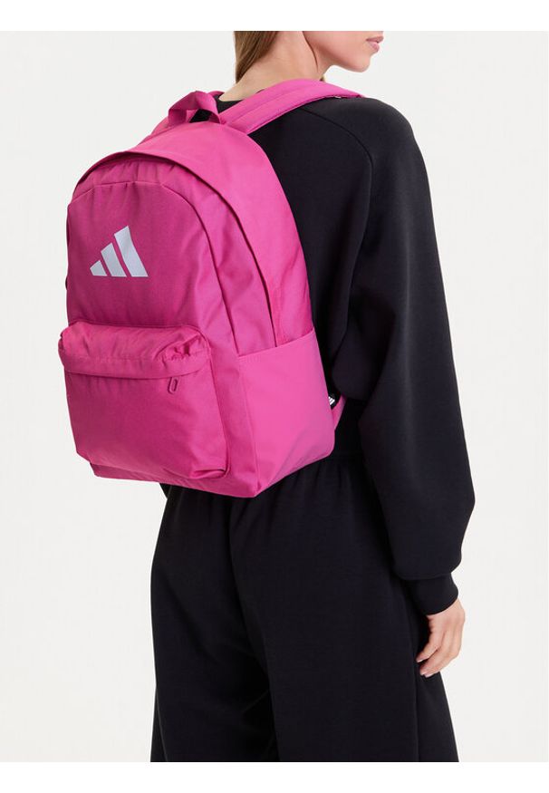 Adidas - adidas Plecak C-CLSC BARS BP IS7058 Różowy. Kolor: różowy. Materiał: materiał