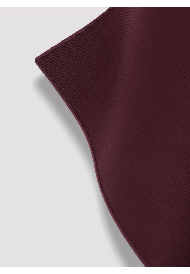 Pako Lorente - PAKO LORENTE – Burgundowa poszetka męska. Kolor: czerwony. Materiał: poliester, elastan, wiskoza. Wzór: gładki