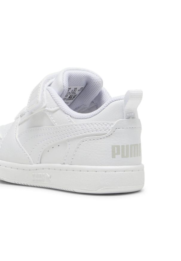 Puma - Sneakersy PUMA Rebound V6 Lo dla małych dzieci PUMA White Cool Light Gray. Kolor: biały, szary, wielokolorowy. Szerokość cholewki: normalna. Sport: koszykówka