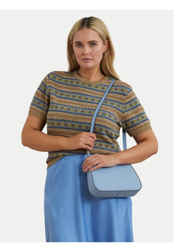 Lauren Ralph Lauren - LAUREN RALPH LAUREN Torebka 431883768045 Błękitny. Kolor: niebieski. Materiał: skórzane