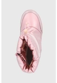 TOMMY HILFIGER - Tommy Hilfiger Śniegowce dziecięce kolor różowy. Nosek buta: okrągły. Kolor: różowy. Szerokość cholewki: normalna