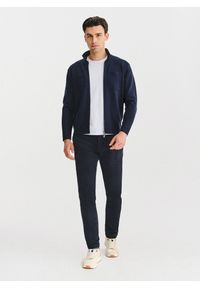 Pako Lorente - PAKO LORENTE - Rozpinany kardigan w kolorze granatowym. Okazja: na co dzień. Kolor: niebieski. Materiał: poliester, poliamid, wiskoza. Wzór: gładki. Sezon: jesień. Styl: casual #10