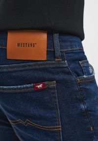 Mustang - Męskie Spodnie Jeansowe MUSTANG Frisco Skinny Denim Blue 1014243 5000 883