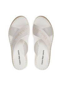 Calvin Klein Jeans Espadryle Sporty Wedge Rope Sandal Mr YW0YW01364 Biały. Kolor: biały. Styl: sportowy