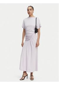 BOSS Sukienka wieczorowa Ecaren 50557298 Fioletowy jasny Slim Fit. Kolor: fioletowy. Materiał: wiskoza. Styl: wizytowy #3