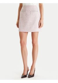 Guess Spódnica mini W6RD56 WJ632 Różowy Regular Fit. Kolor: różowy. Materiał: syntetyk #1