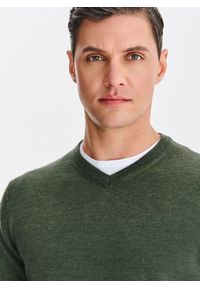 Pako Lorente - PAKO LORENTE - Wełniany sweter w kolorze zielonym. Okazja: na co dzień. Kolor: beżowy, zielony. Materiał: wełna. Sezon: jesień. Styl: casual #8