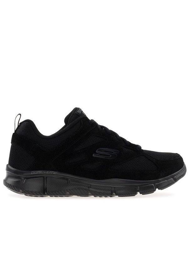 skechers - Buty męskie Skechers Equalizer Ezdez 52748BBK - czarne. Zapięcie: sznurówki. Kolor: czarny. Materiał: dresówka, jeans, zamsz, skóra. Szerokość cholewki: normalna. Model: Skechers Sport