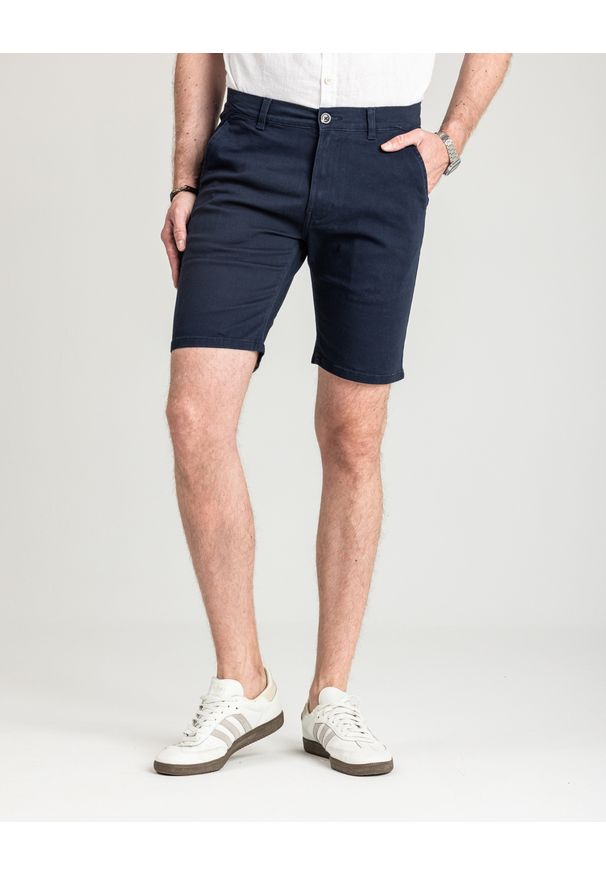 MARCUS - Męskie Spodenki Marcus Gerry Chino Shorts Dk. Navy 19-200266-7050