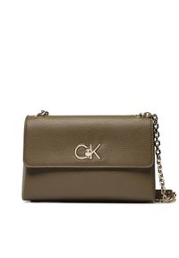 Calvin Klein Torebka Re-Lock Ew Conv Xbody Pbl K60K609395 Khaki. Kolor: brązowy. Materiał: skórzane #1