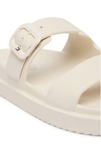 TOMMY HILFIGER - Tommy Hilfiger Klapki FW0FW08953 Biały. Kolor: biały. Materiał: syntetyk #5