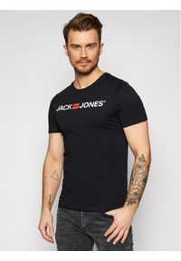 Jack & Jones T-Shirt Jjecorp Logo 12137126 Czarny Slim Fit. Kolor: czarny. Materiał: bawełna #1