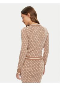 Guess Sweter W4BR21 Z37K0 Beżowy Regular Fit. Kolor: beżowy. Materiał: wiskoza #5