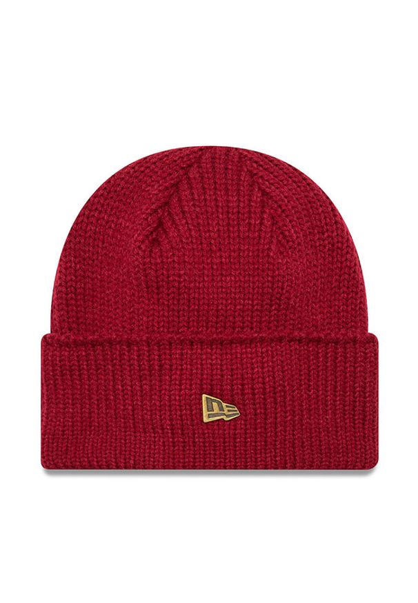 New Era Czapka Wide Cuff Beanie 60565442 Czerwony. Kolor: czerwony. Materiał: materiał